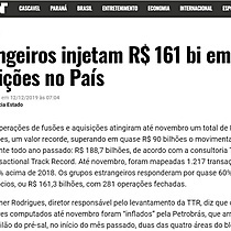 Estrangeiros injetam R$ 161 bi em aquisies no Pas